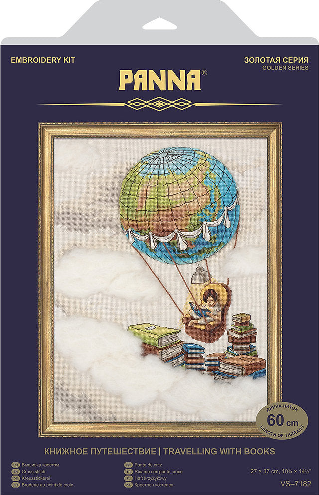 Voyager avec des livres - VS-7182 Panna - Kit de point de croix