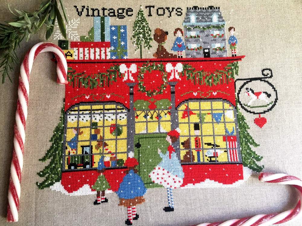 Vintage Toys - Lilli Violette - Gráfico de punto de cruz