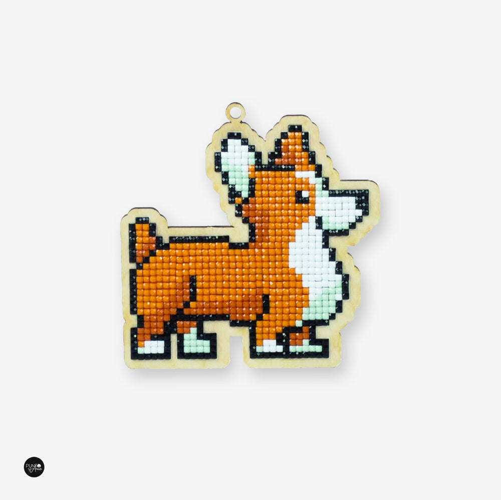 Dog Rocky - Wizardi - Kit de point de diamant WWP106