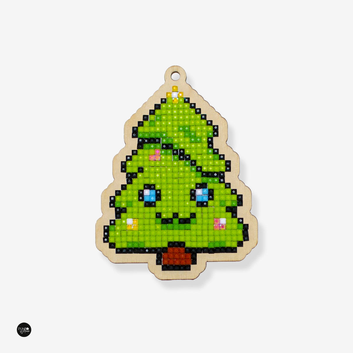 ÁRBOL DE NAVIDAD - Wizardi - Kit Punto Diamante WWP316