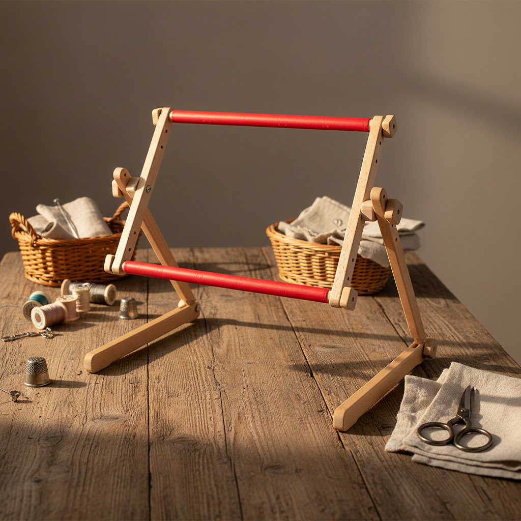 Cadre de table rotatif Luca-S avec système Easy Clip pour point de croix - Différentes tailles disponibles