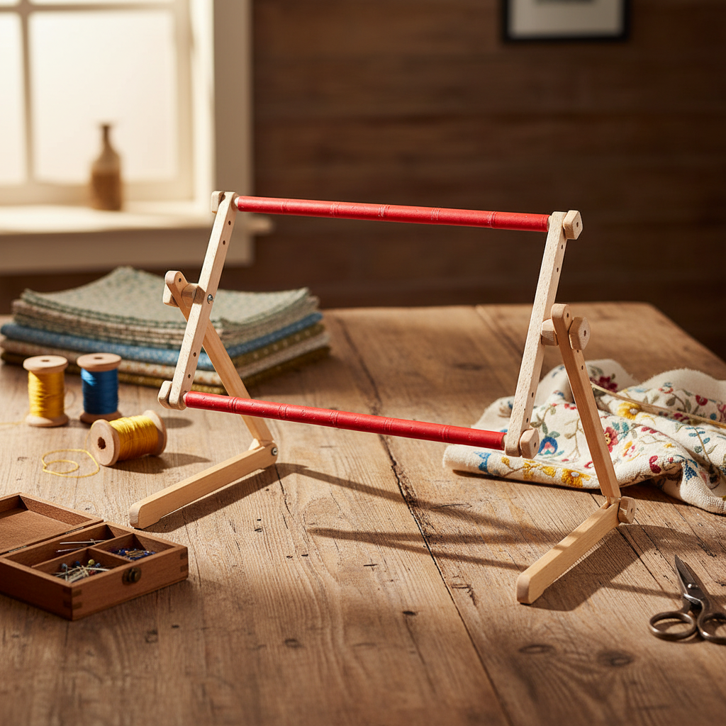 Cadre de table rotatif Luca-S avec système Easy Clip pour point de croix - Différentes tailles disponibles