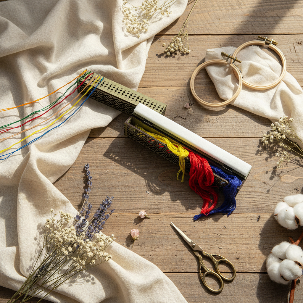 Organisateur d'aiguilles sur socle en bois, sapin des Carpates, 60 trous OG-005