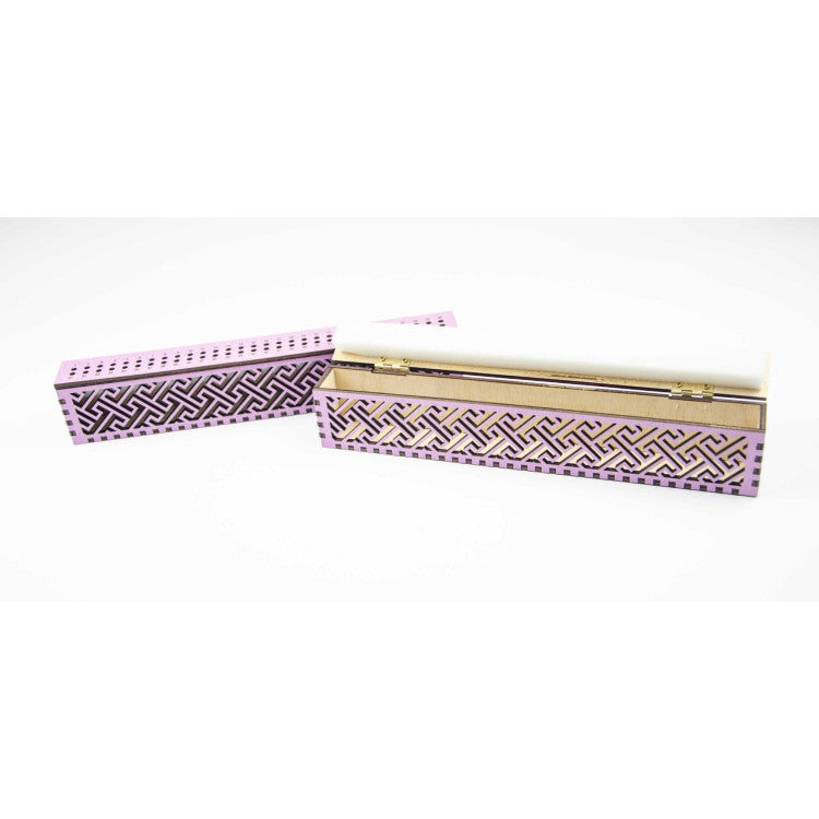 Organizador para Agujas en Base de Madera, Lavanda, 60 Huecos OG-062