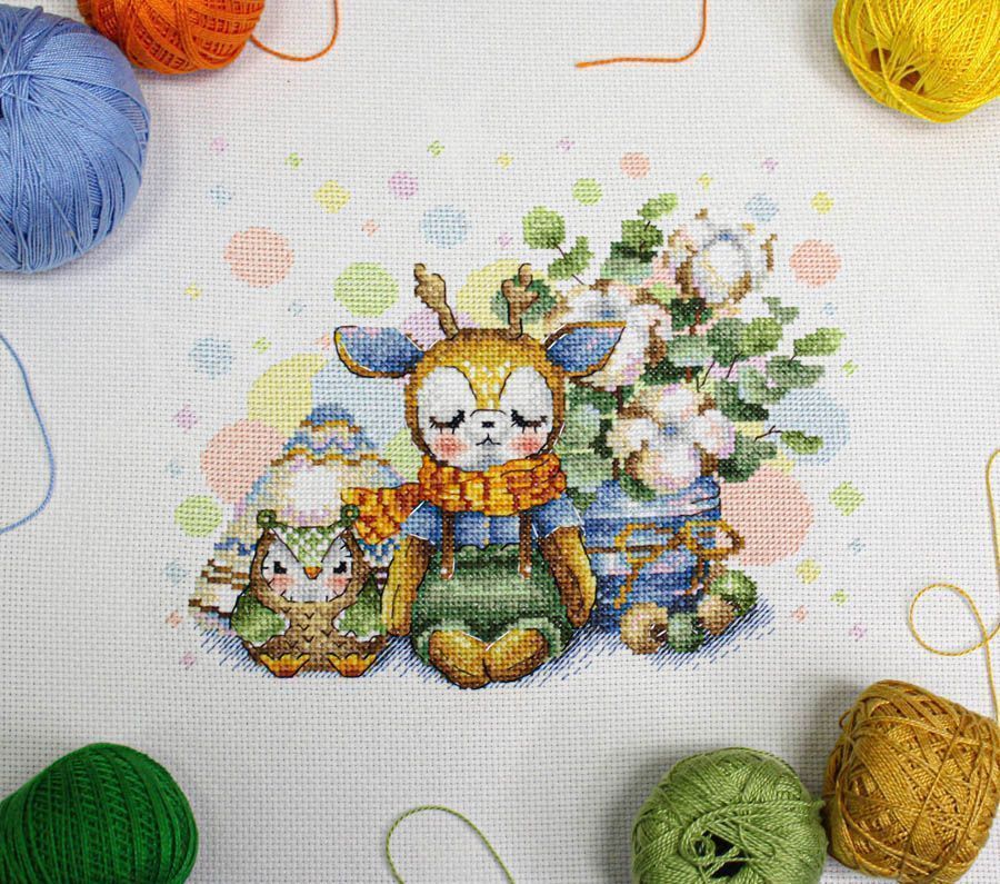 Kit de point de croix « Jouet préféré » SNV-834 par MP Studia