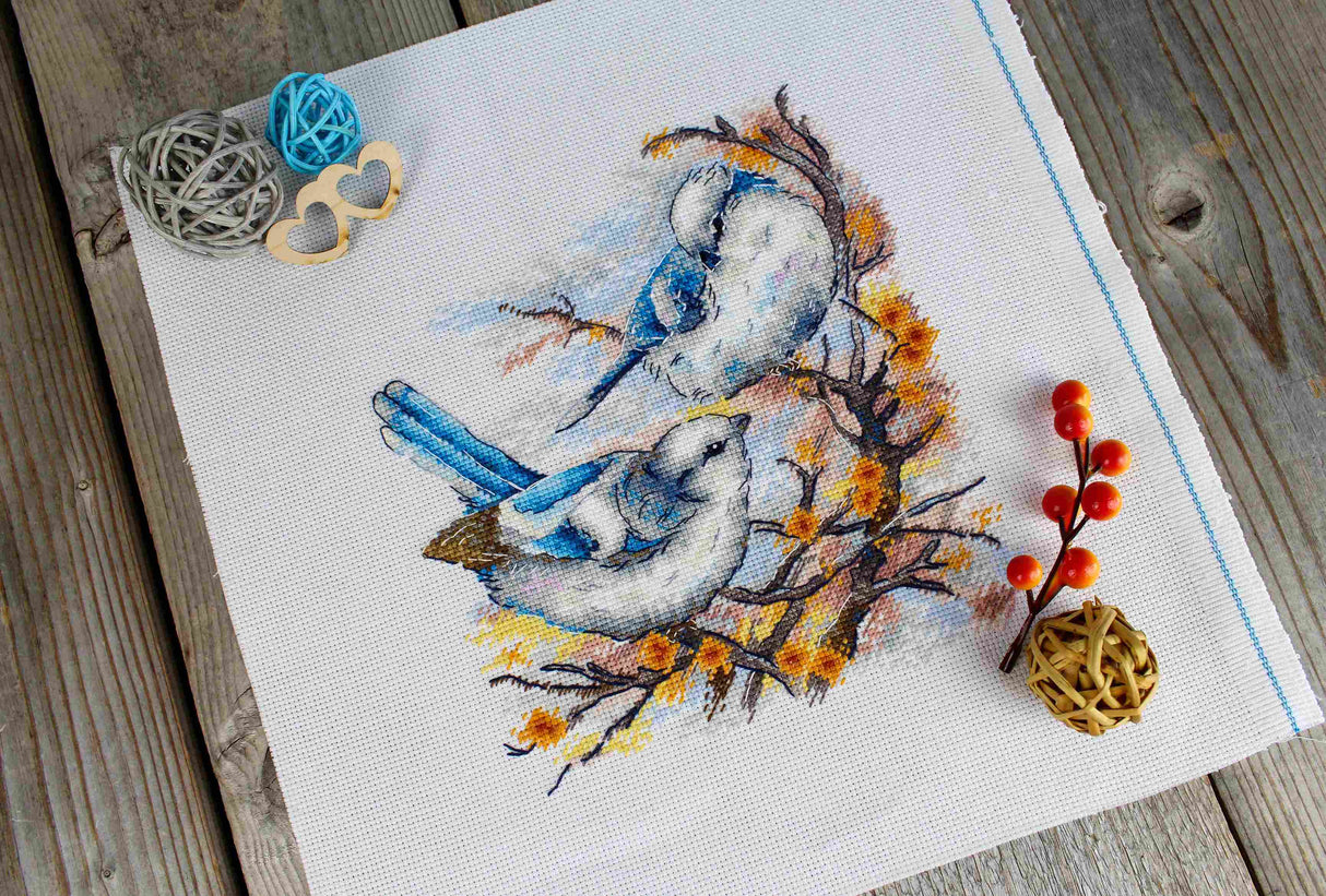 Kit de point de croix « Aristocrates à plumes » SNV-924