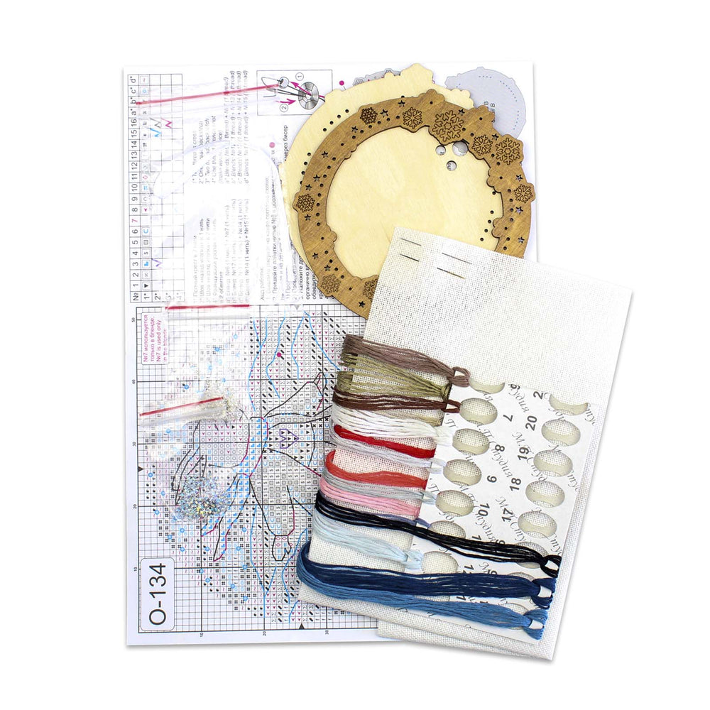 Bordado en madera MP Studia SO-134 – Miniatura “Sobre el hielo del río”