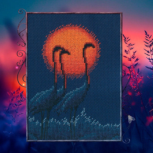 Kit de broderie au point de croix « Soleil rouge » – RTO M1055