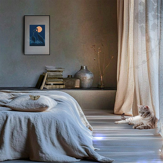 Kit de point de croix compté « Oiseau de pleine lune » – RTO M1056