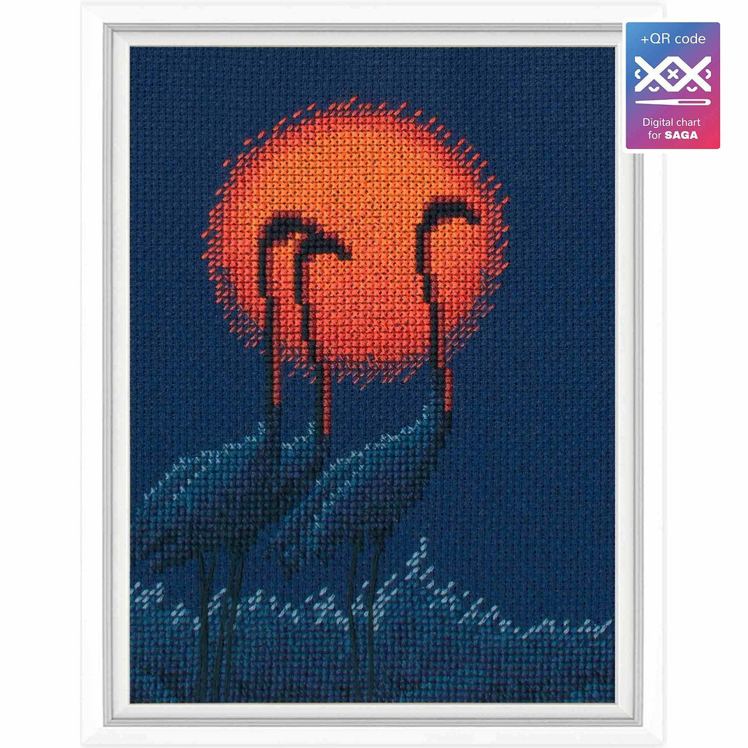 Kit de broderie au point de croix « Soleil rouge » – RTO M1055