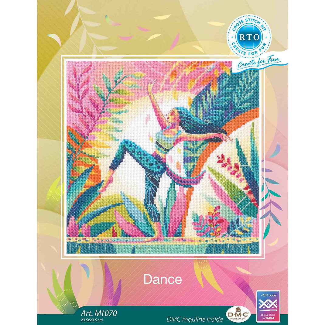 Kit de broderie au point de croix compté « Yoga Dance » – RTO M1070