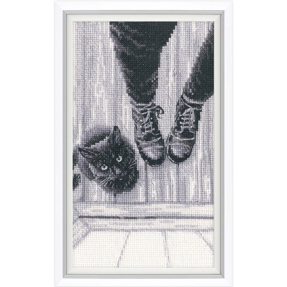 Kit de point de croix compté - Chat noir RTO M1035