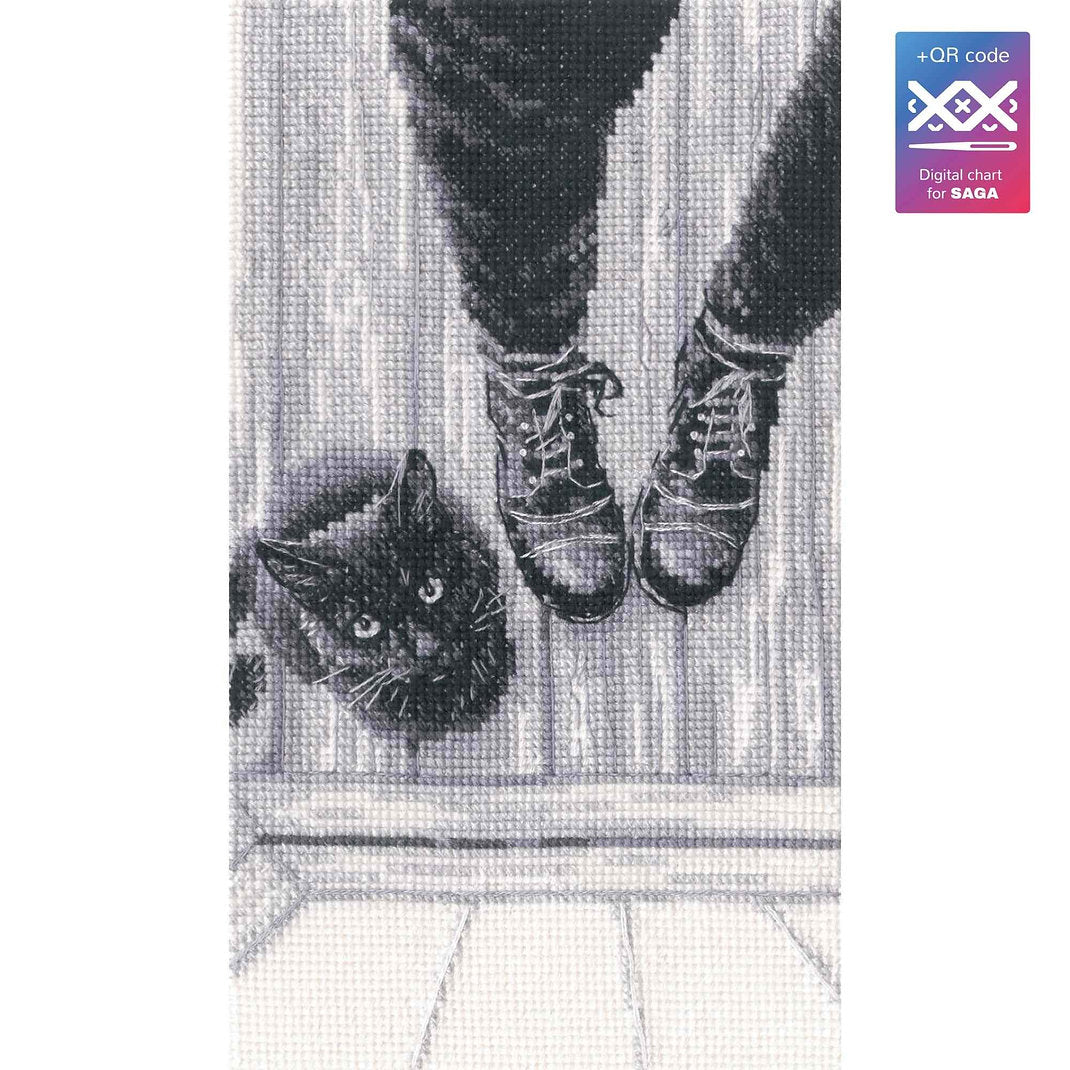 Kit de point de croix compté - Chat noir RTO M1035