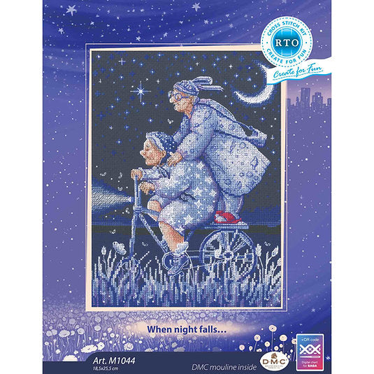 Kit de point de croix compté « Quand la nuit tombe » – RTO M1044