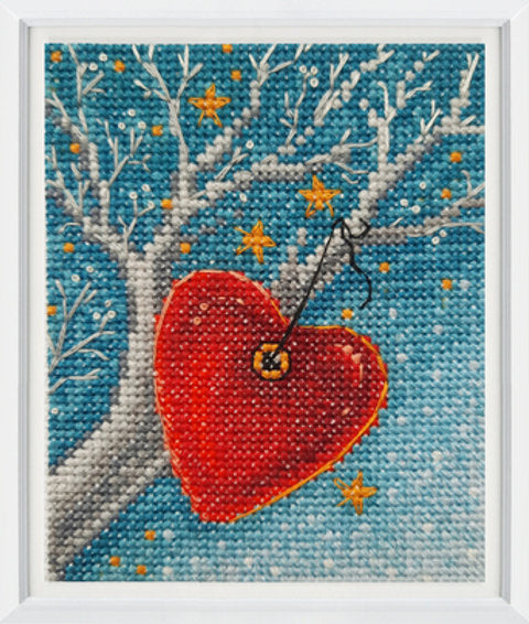 RTO C380 "Warmth of the Heart" Cross Stitch Kit: A Winter Hug in Every Stitch