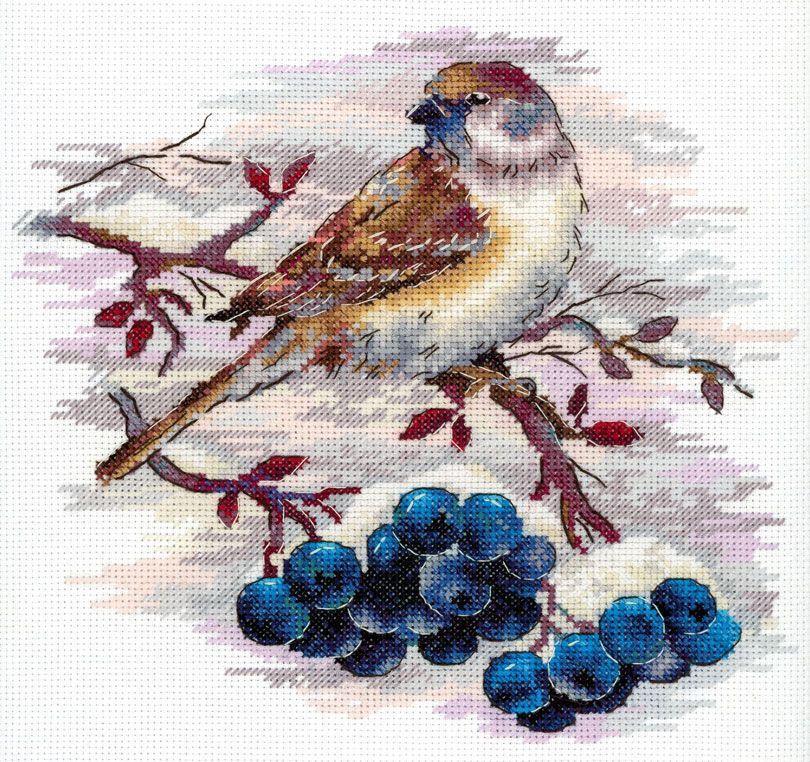 Moineau agile – Kit de point de croix MP Studia SNV-920