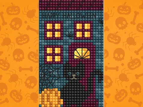 Tableau de point de croix gratuit de Letistitch - Halloween