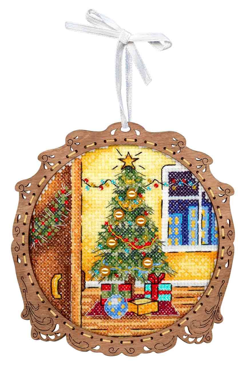 Kit de point de croix sur socle en bois "Miniature. Fiesta" SO-118 MP Studia