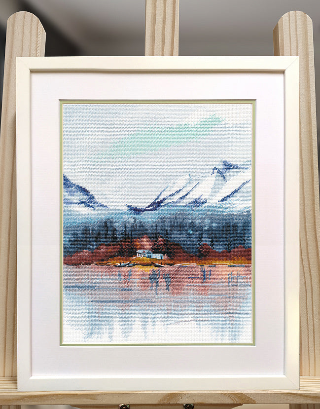 Cross Stitch Kit "Happiness is not far away" Oven 1653 – Winter Landscape