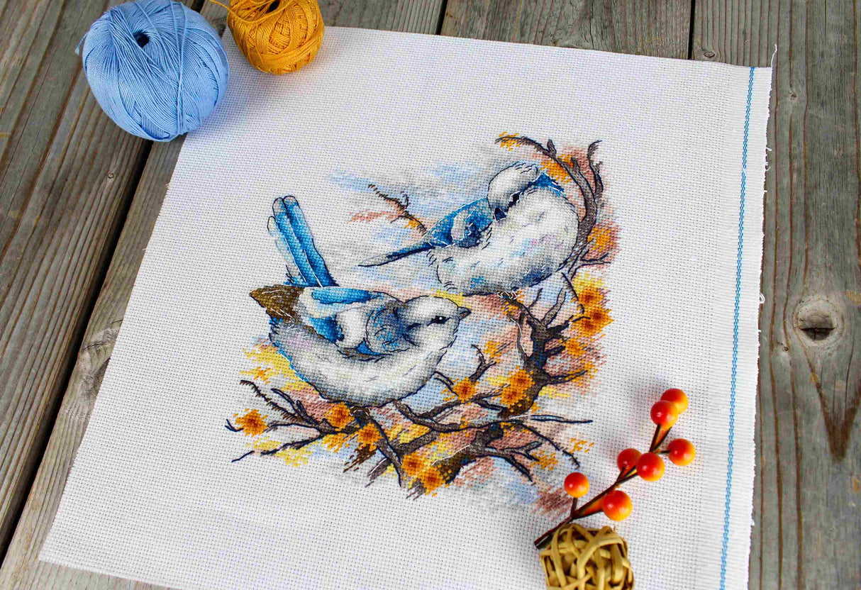 Kit de point de croix « Aristocrates à plumes » SNV-924