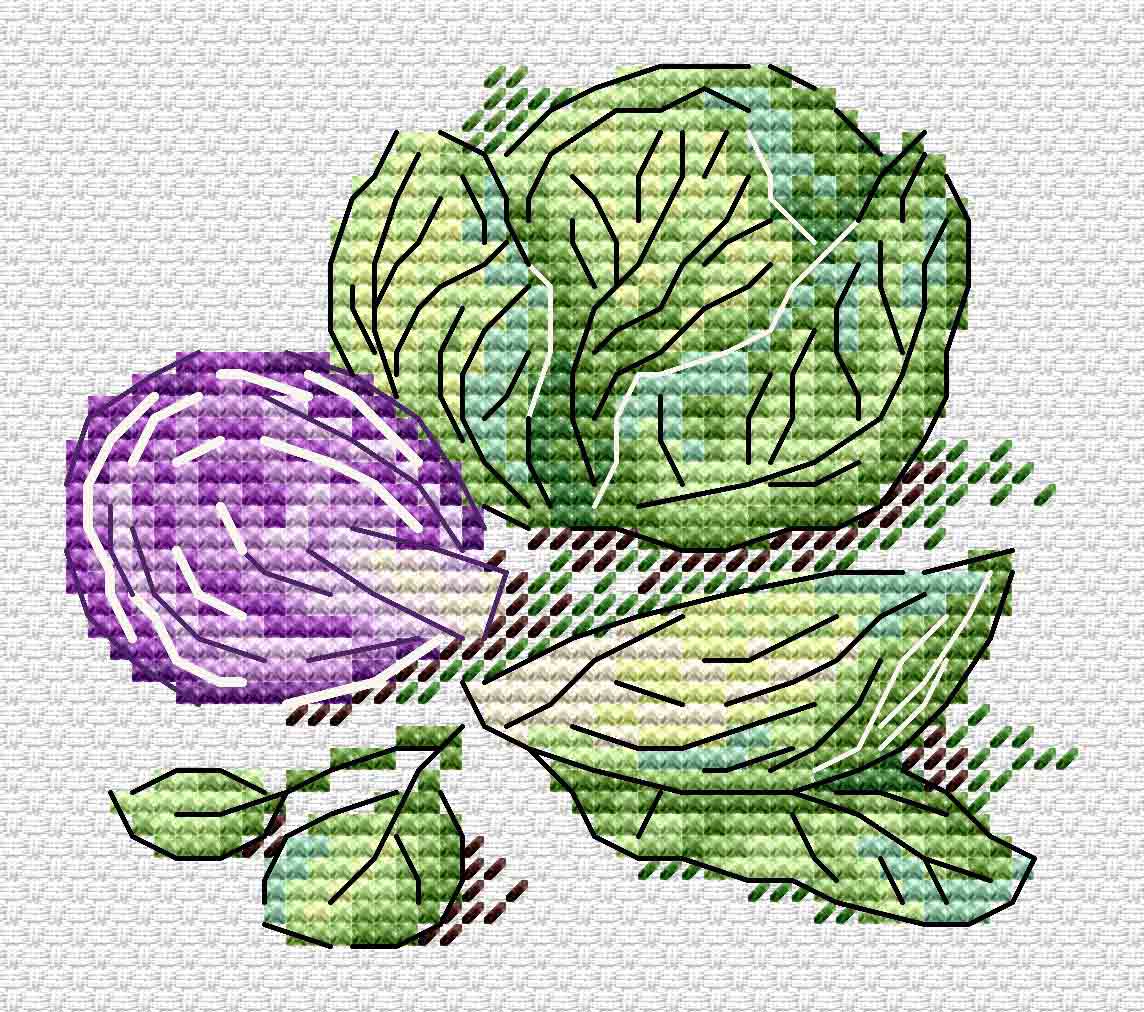 Kit de point de croix MP Studio - « Chou » (SM-789)