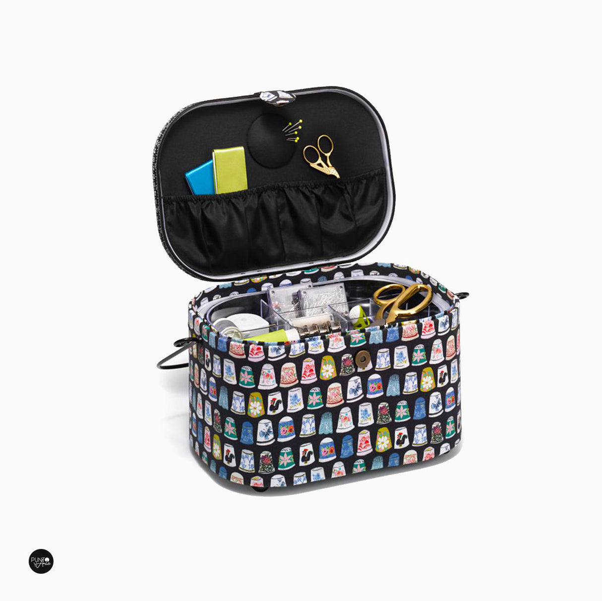 Costurero ovalado Prym 612651 con bandeja organizadora para costura