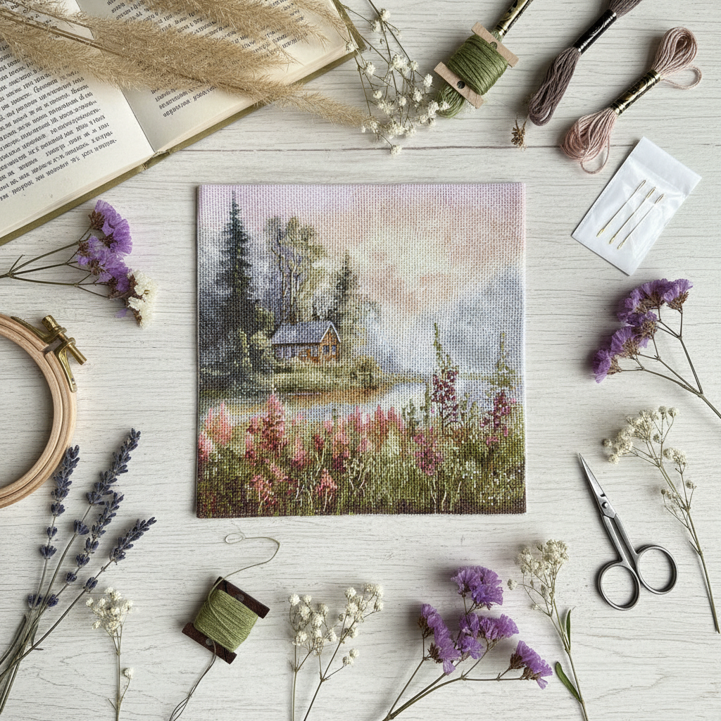 Kit de Punto de Cruz Andriana - "At Dawn" (SANN-35)