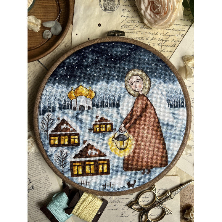 Kit de point de croix Andriana - « Ange de Noël » (SANA-08)