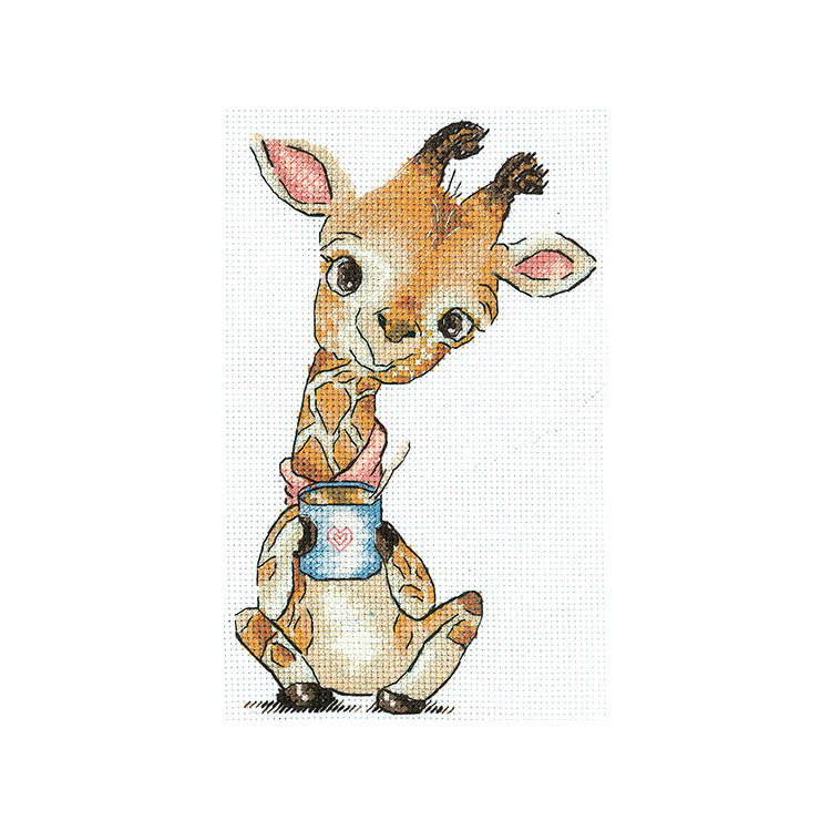 Cross stitch kit "CoffeeLovers. Giraffe" SANK-65 Andriana