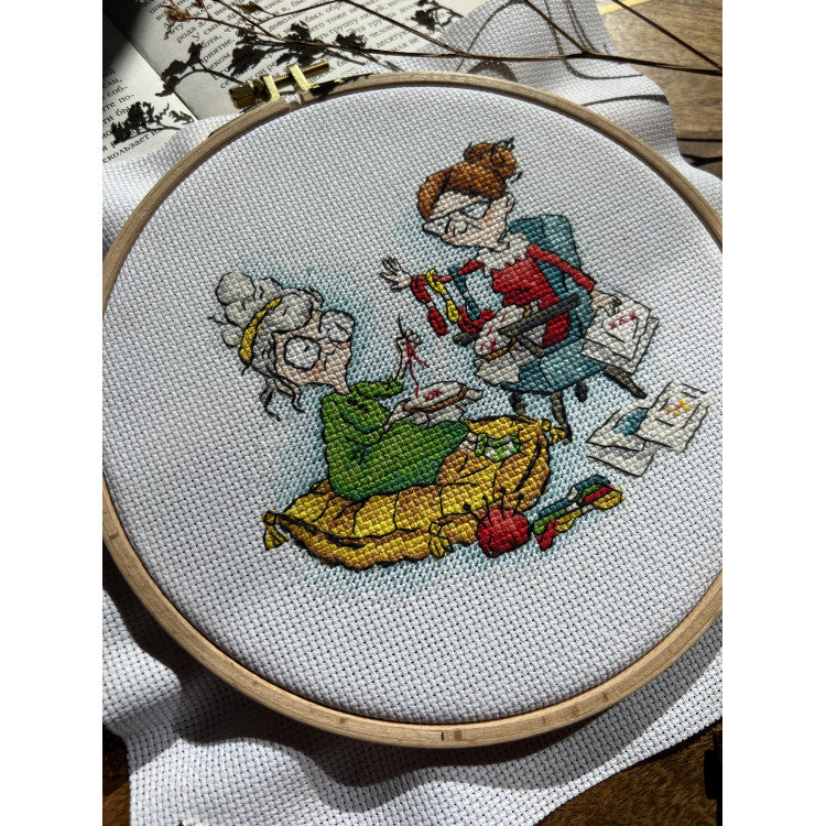 Andriana Cross Stitch Kit - "Embroiderer Grandmothers" (SANB-23)