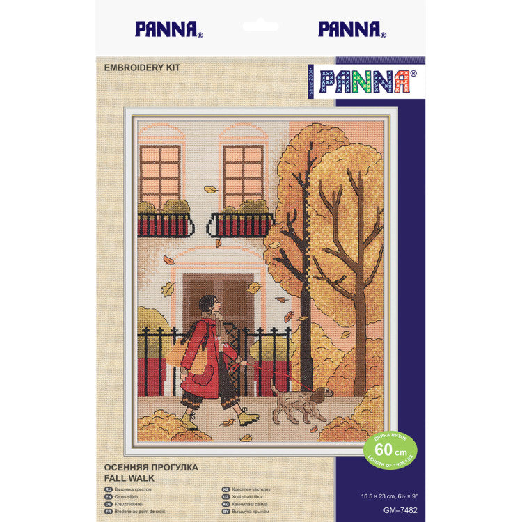 Cross Stitch Kit "Autumn Walk" - PANNA PGM-7482