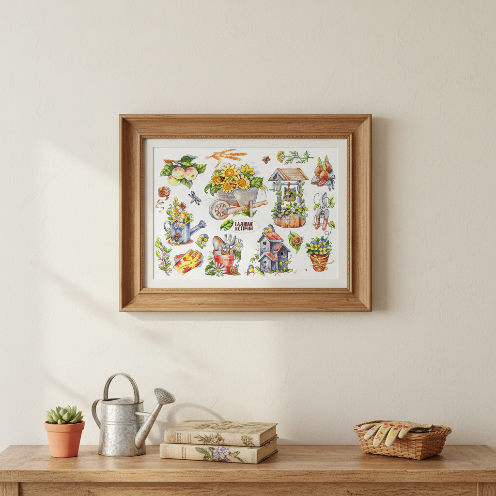 Cross stitch kit "Garden Stories" SANS-68 Andriana