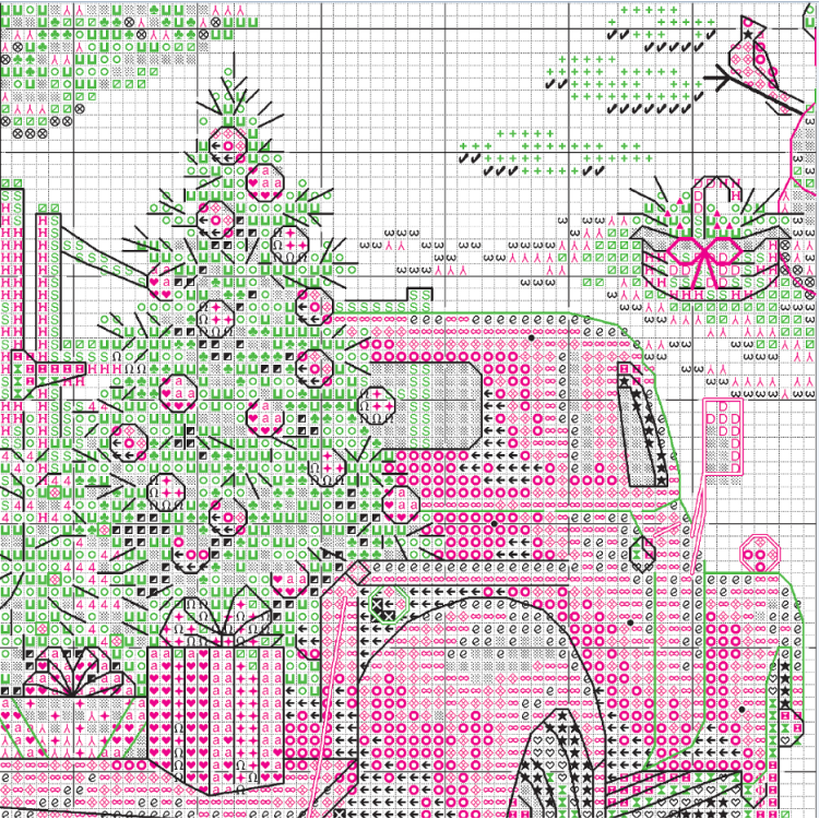 Kit de point de croix : Bas de ferme de vacances (70-09619) par Dimensions