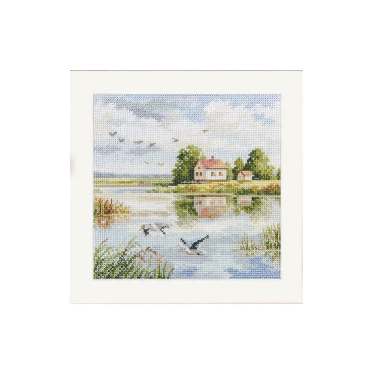 Alisa Cross Stitch Kit - "House by the Lake" (S3-36)