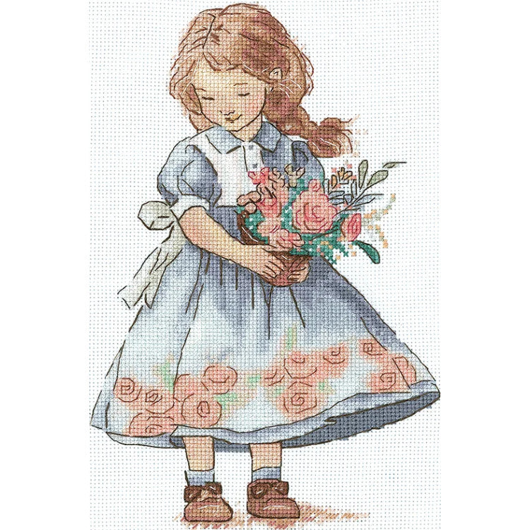 Cross stitch kit "Spring Girl" SAND-35 Andriana