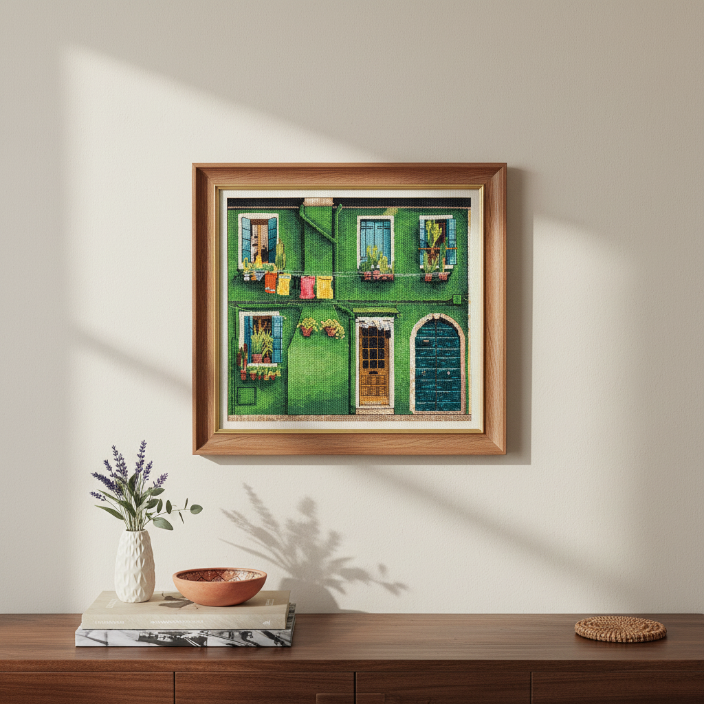 Kit de Punto de Cruz PANNA "Streets of Burano" GM-7470