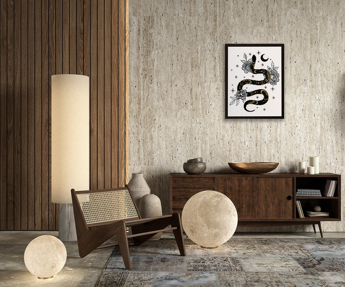 Kit de broderie au point de croix PANNA « Or noir. Serpent » PJ-7477