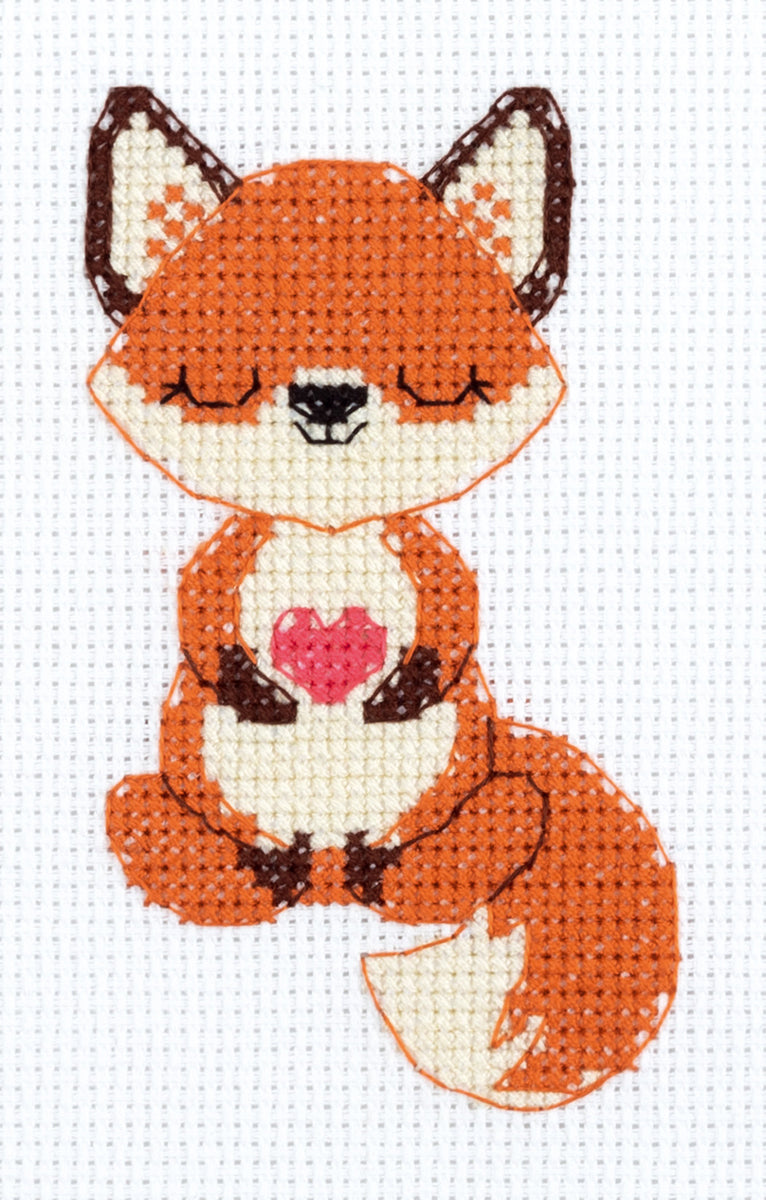 Kit de point de croix KLART « Le renard amoureux » 12-069