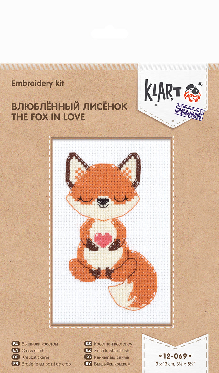 Kit de point de croix KLART « Le renard amoureux » 12-069
