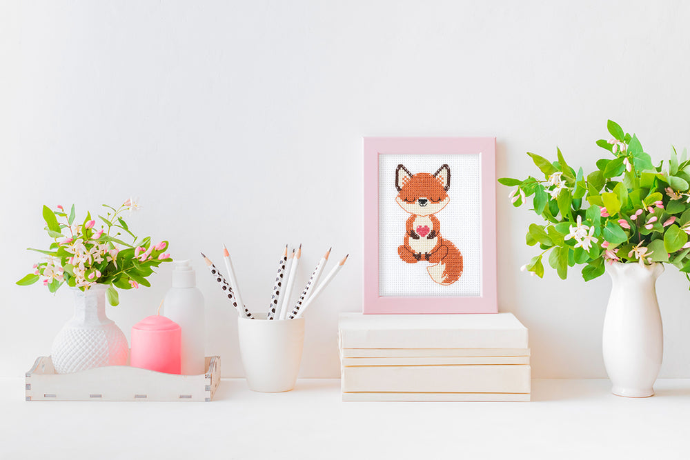 Kit de point de croix KLART « Le renard amoureux » 12-069