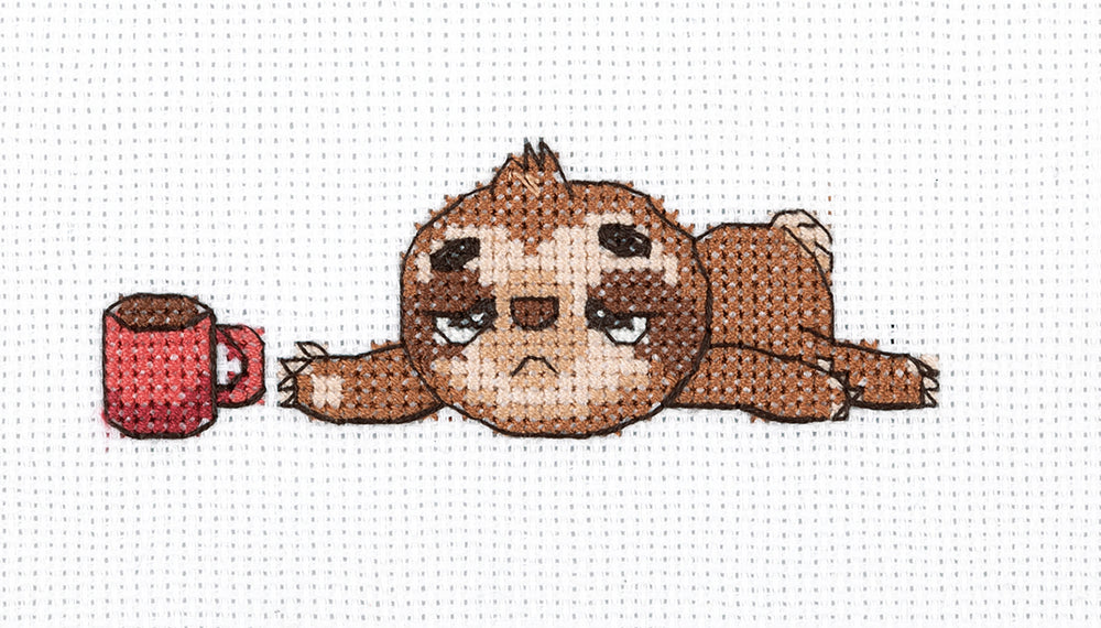 Kit de broderie au point de croix KLART « Matin paresseux » 12-067