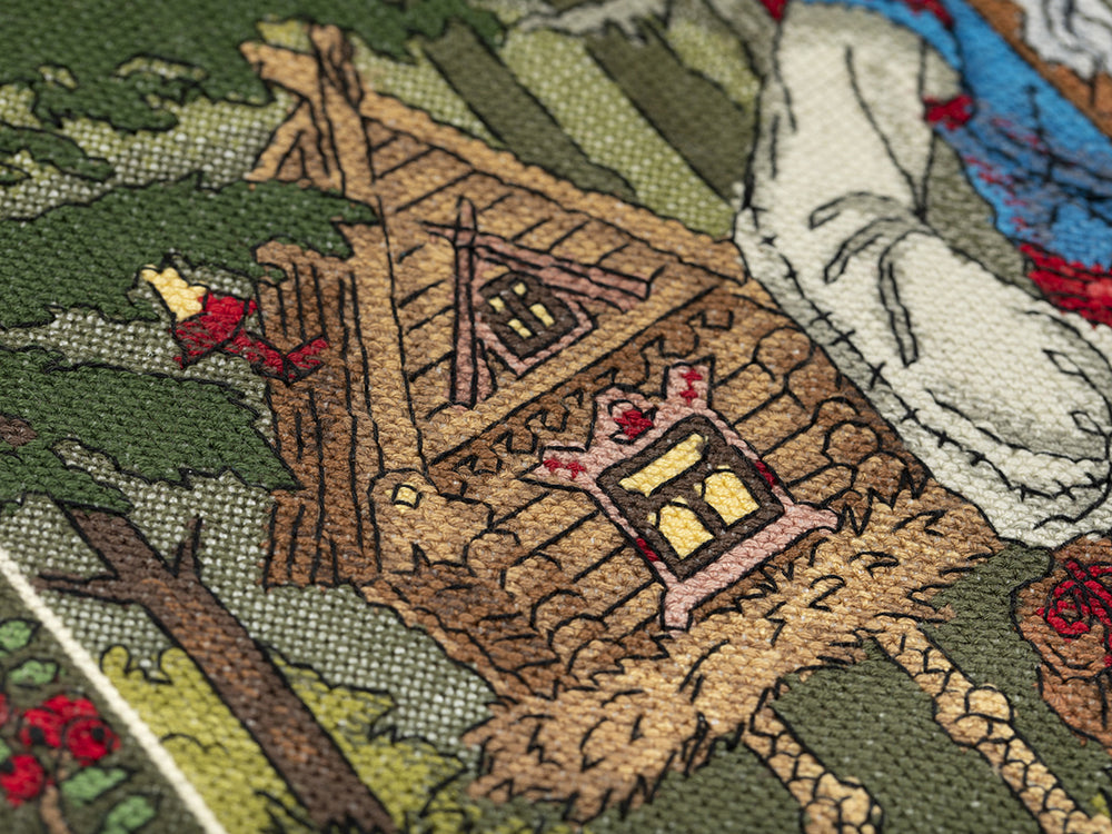 Kit de Punto de Cruz "Slavic Mythology: Baba Yaga" - PANNA PVS-7408