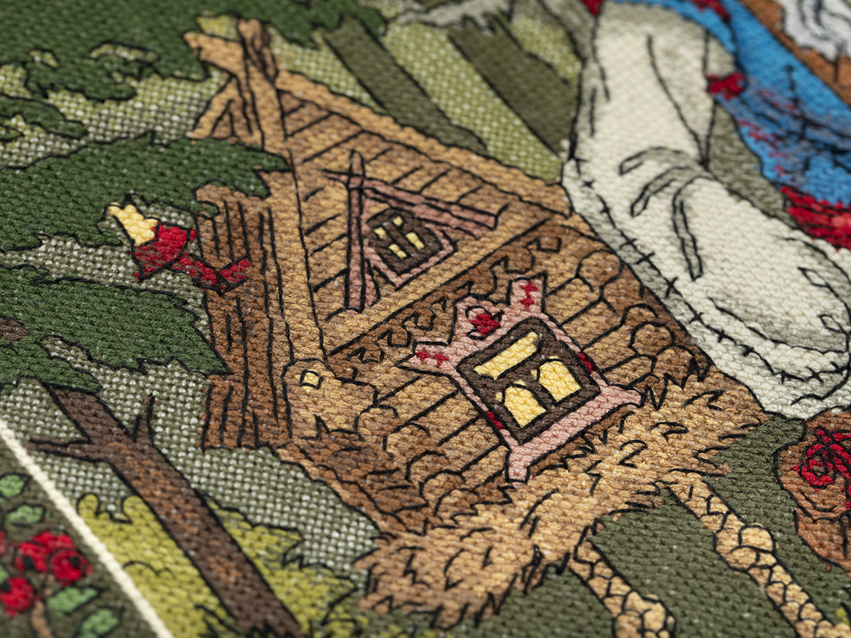 Kit de Punto de Cruz "Slavic Mythology: Baba Yaga" - PANNA PVS-7408