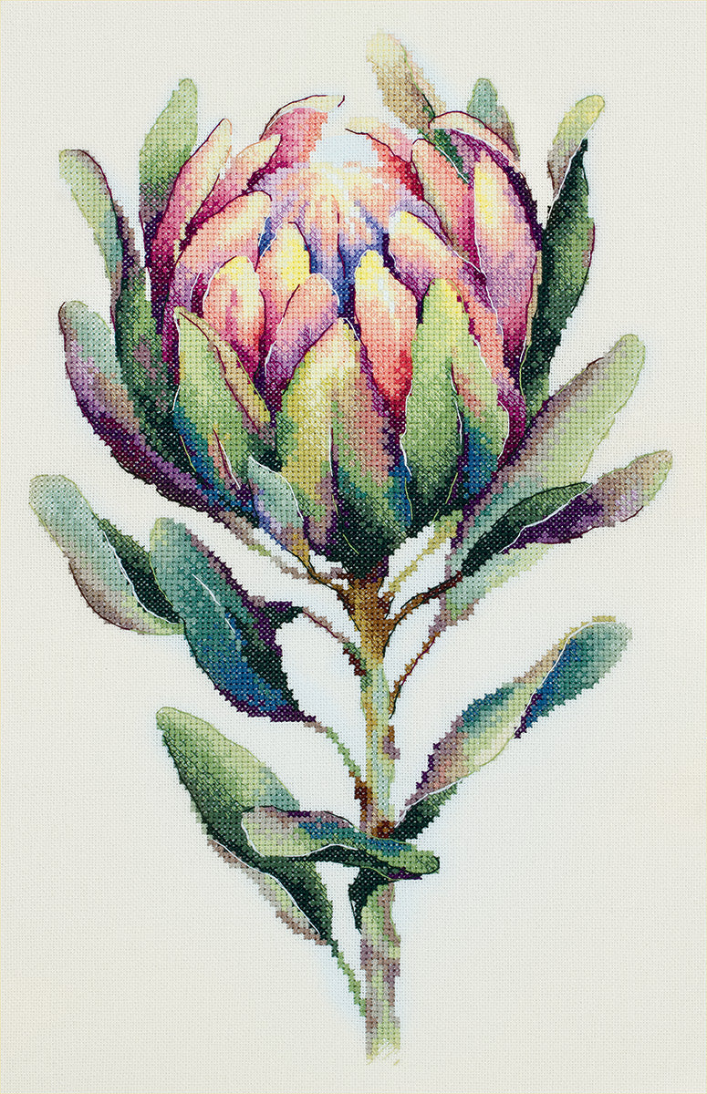Kit de broderie au point de croix PANNA « Protea » C-7443