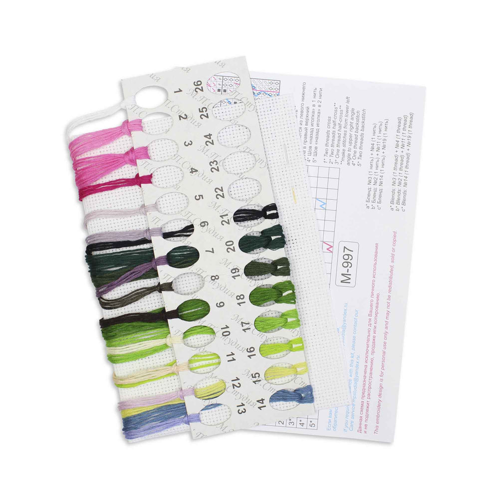 Kit de point de croix MP Studio - « Aube de juillet » (SM-997)