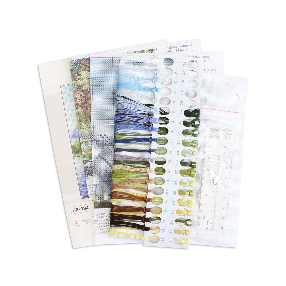 Kit de Punto de Cruz MP Studia SNV-934 – By the Mountain River