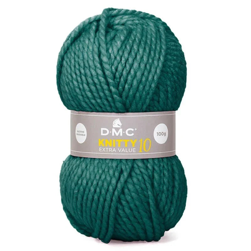 Lana DMC Knitty 10 – Hilo acrílico Super Chunky para tejer y crochet (100 g / 82 m)