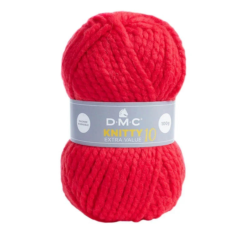 Lana DMC Knitty 10 – Hilo acrílico Super Chunky para tejer y crochet (100 g / 82 m)