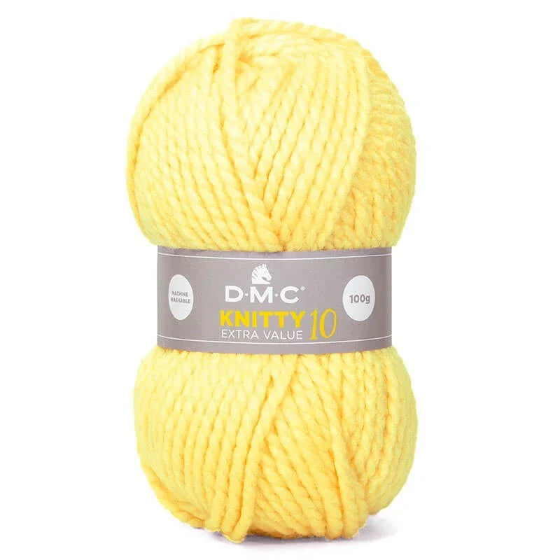 Lana DMC Knitty 10 – Hilo acrílico Super Chunky para tejer y crochet (100 g / 82 m)