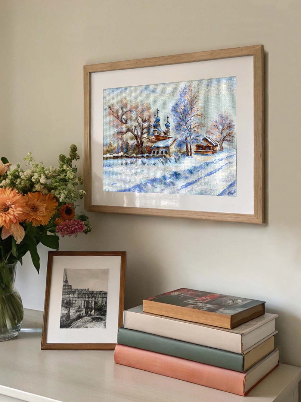 Kit de Punto de Cruz MP Studia SNV-914 – Rural Temple